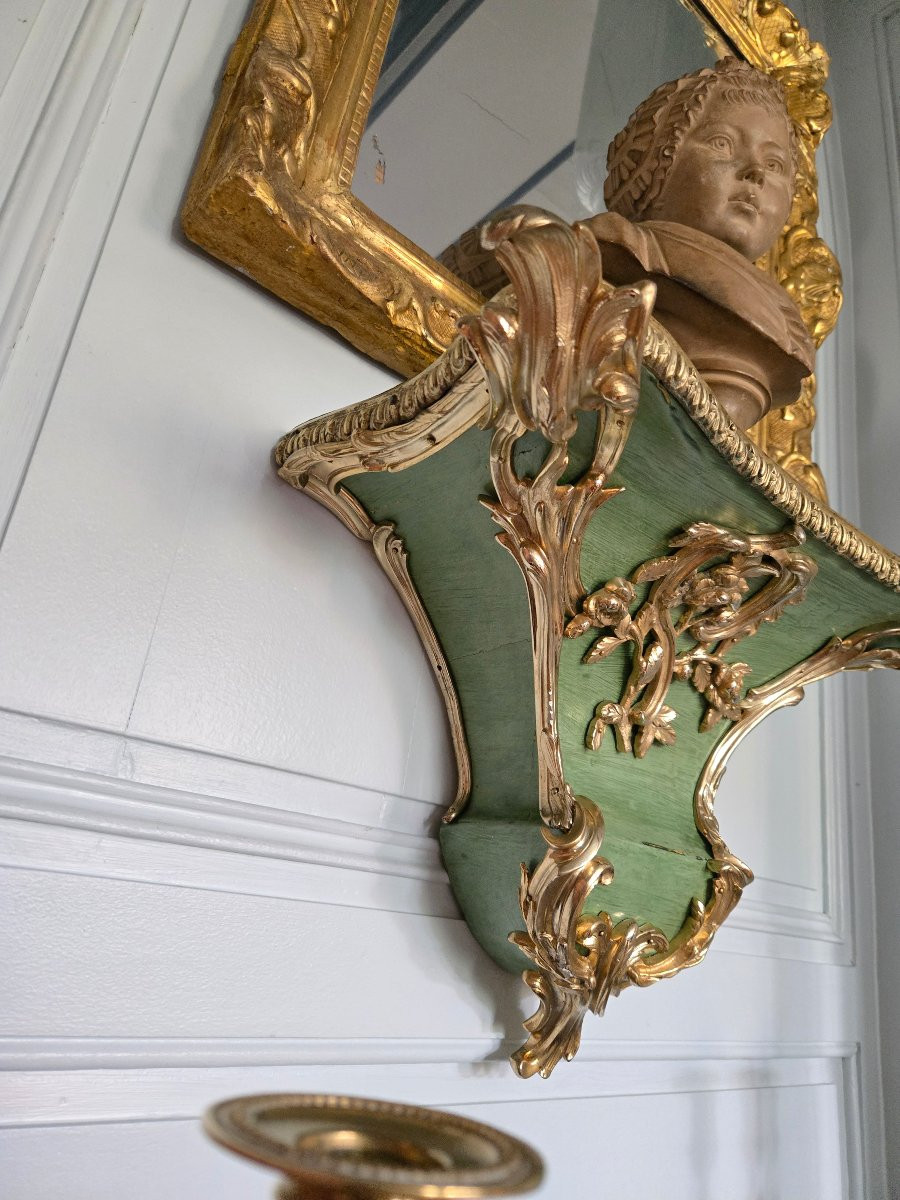 Louis XV Style Wall Console, 19th Century.  -photo-3