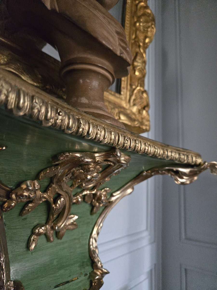 Louis XV Style Wall Console, 19th Century.  -photo-5