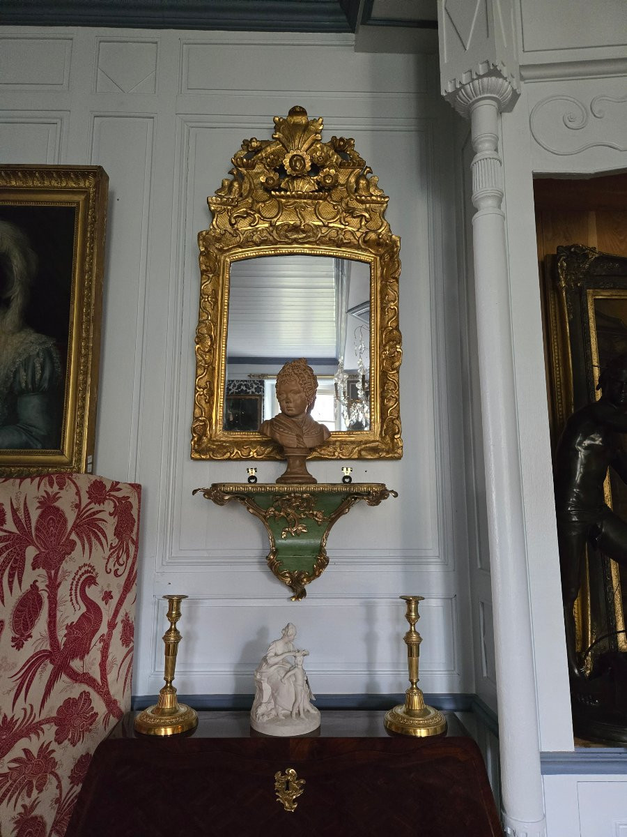 Louis XV Style Wall Console, 19th Century.  -photo-7
