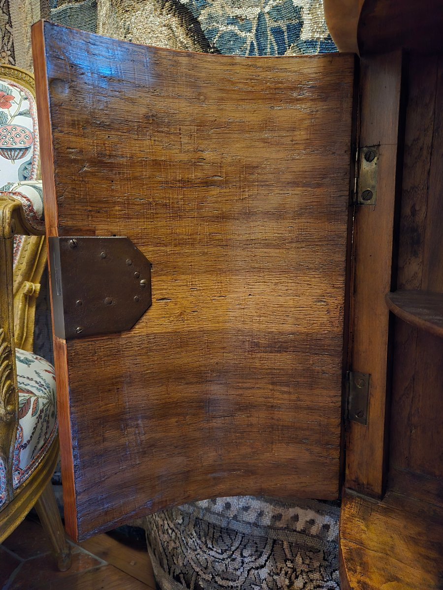 Half-moon Chest Of Drawers From The Louis XVI Period, Parisian Work.  -photo-6