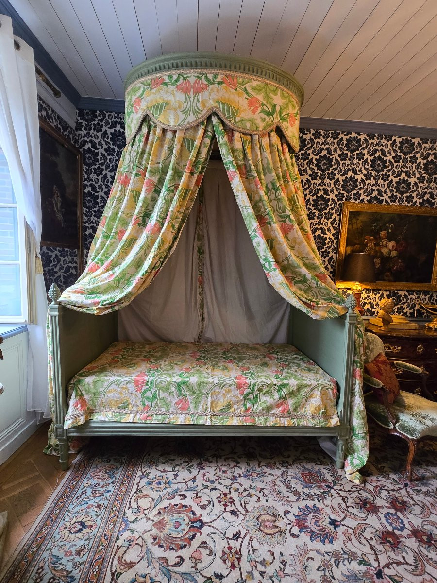 Polish Bed, Southern Work, Louis XVI Period.   -photo-2