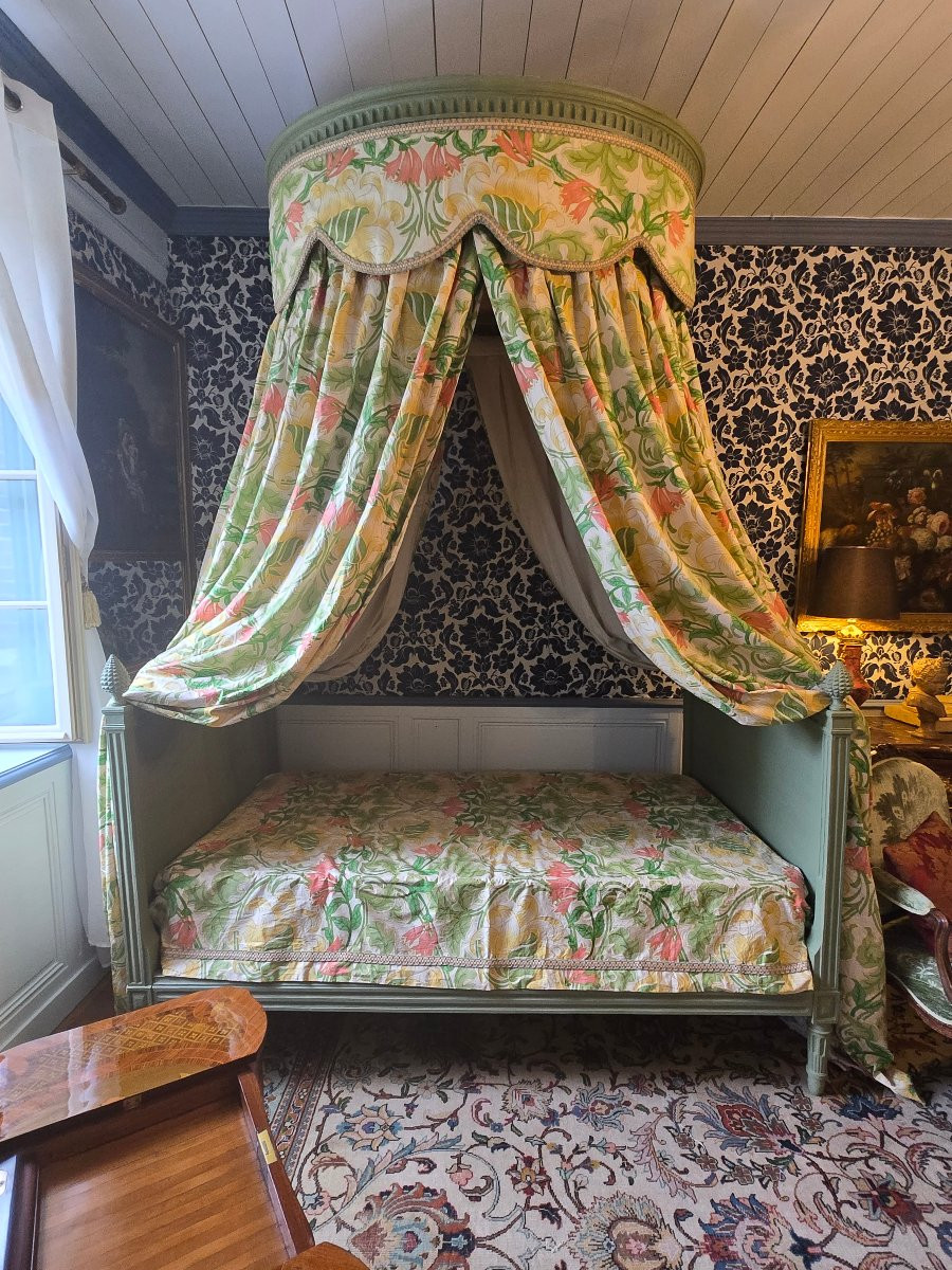 Polish Bed, Southern Work, Louis XVI Period.   -photo-3