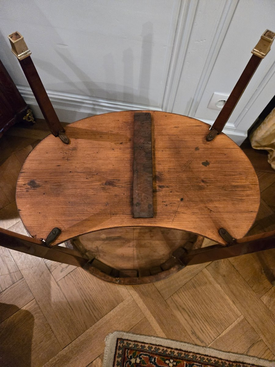 Oval Cabaret Table In Aleppo Breccia, Louis XVI Period.  -photo-6