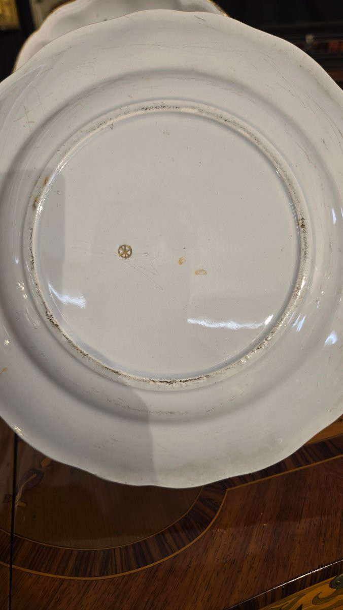 Pair Of Höchst Earthenware Plates, 18th Century-photo-4