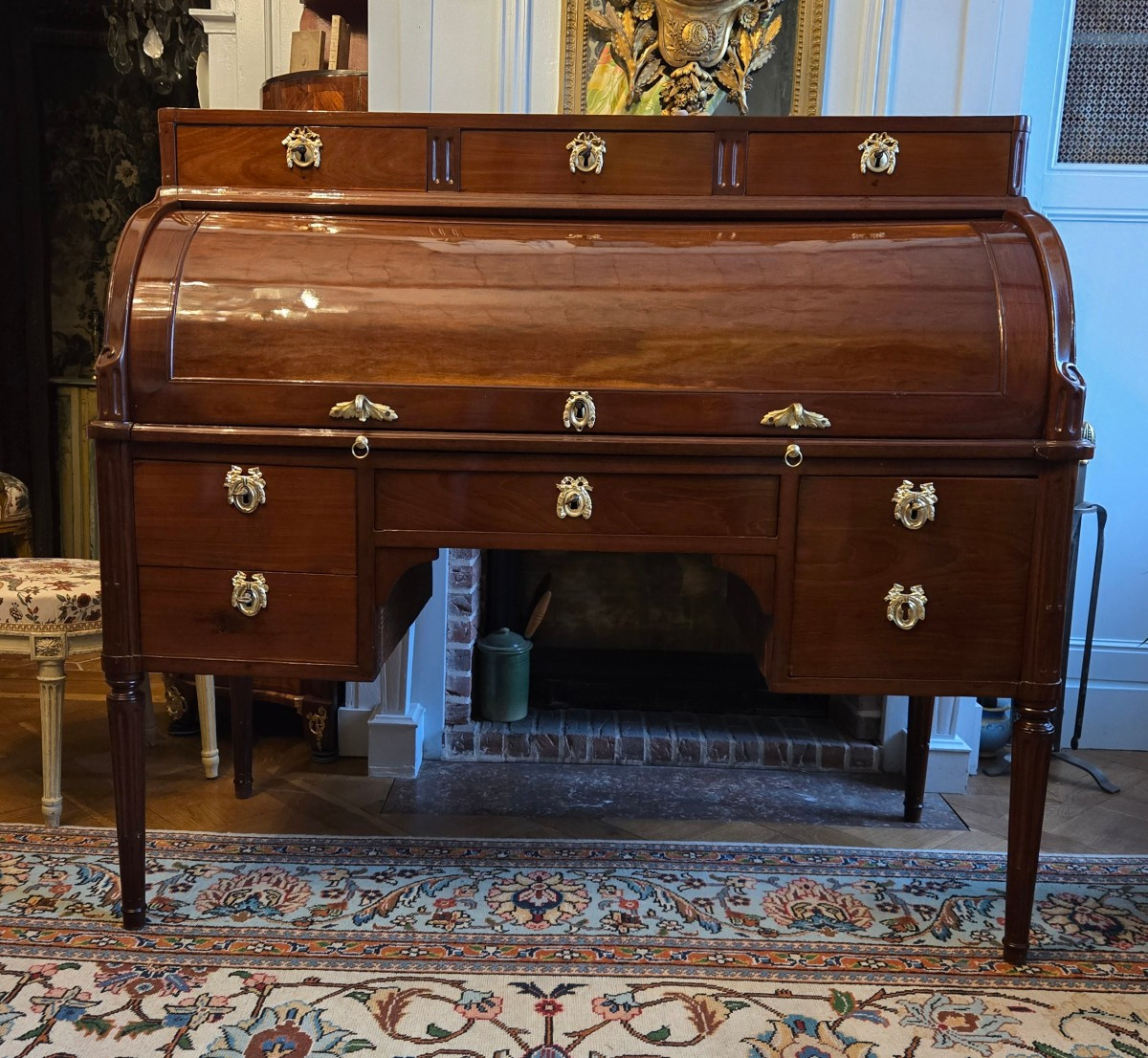 Louis XVI Period Cylinder Desk – Stamped J. Manser And Jme.  