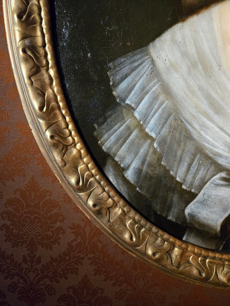 Portrait d’une jeune femme au chapeau, École anglaise du XVIIIᵉ siècle.  -photo-2