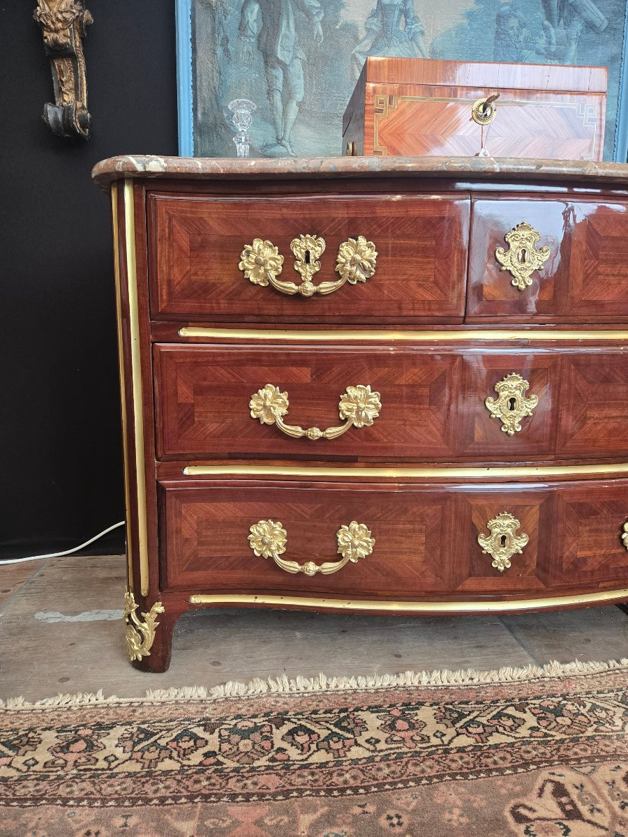 Commode estampillée E. Doirat  Paris, époque Régence, vers 1725 .-photo-2