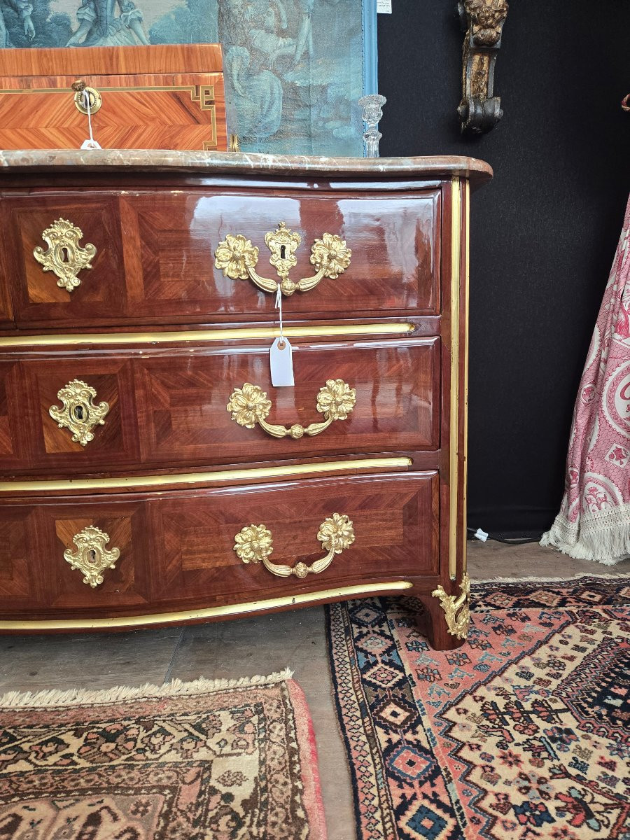 Commode estampillée E. Doirat  Paris, époque Régence, vers 1725 .-photo-3