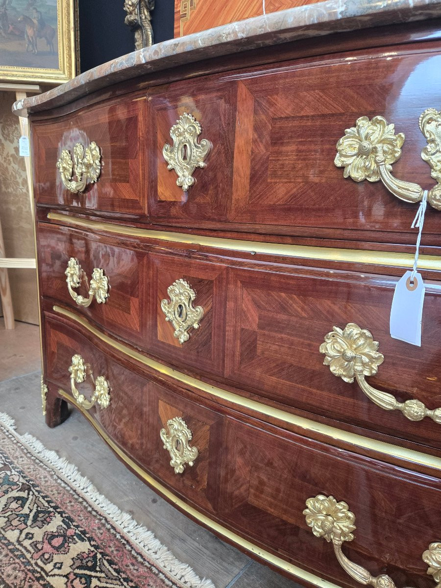 Commode estampillée E. Doirat  Paris, époque Régence, vers 1725 .-photo-4