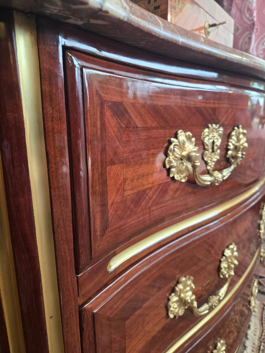 Commode estampillée E. Doirat  Paris, époque Régence, vers 1725 .-photo-6