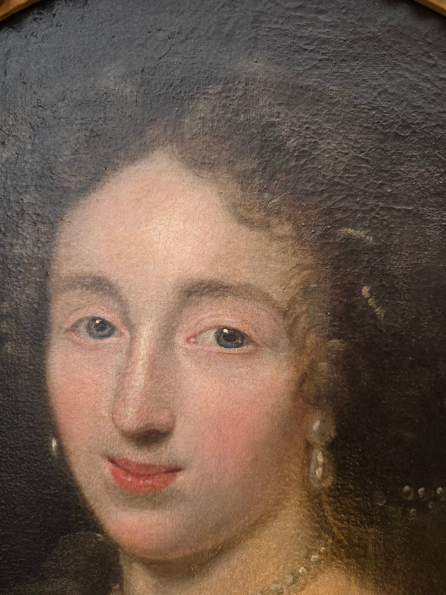 Paire de portraits d’époque Louis XIV.  École française, fin du XVIIᵉ siècle.-photo-1