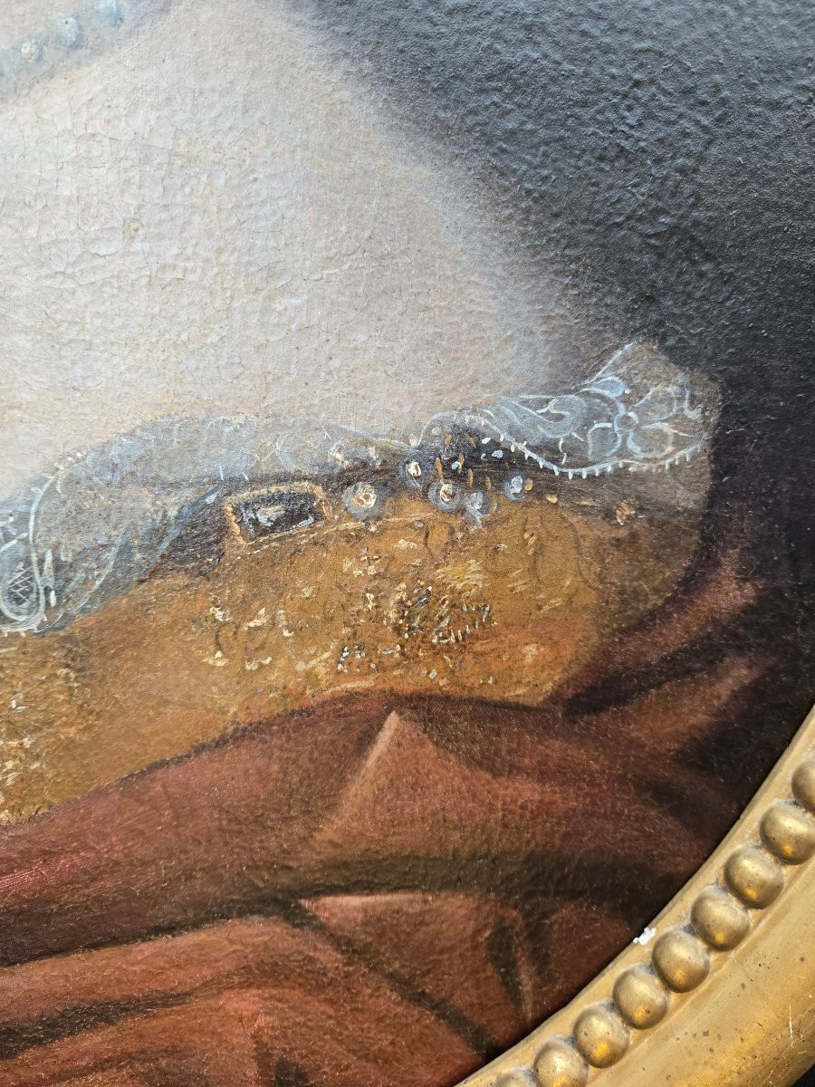 Paire de portraits d’époque Louis XIV.  École française, fin du XVIIᵉ siècle.-photo-5