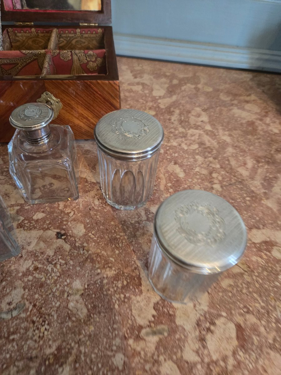 Louis XVI Period Cube Marquetry Perfume And Ointment Box.  -photo-5
