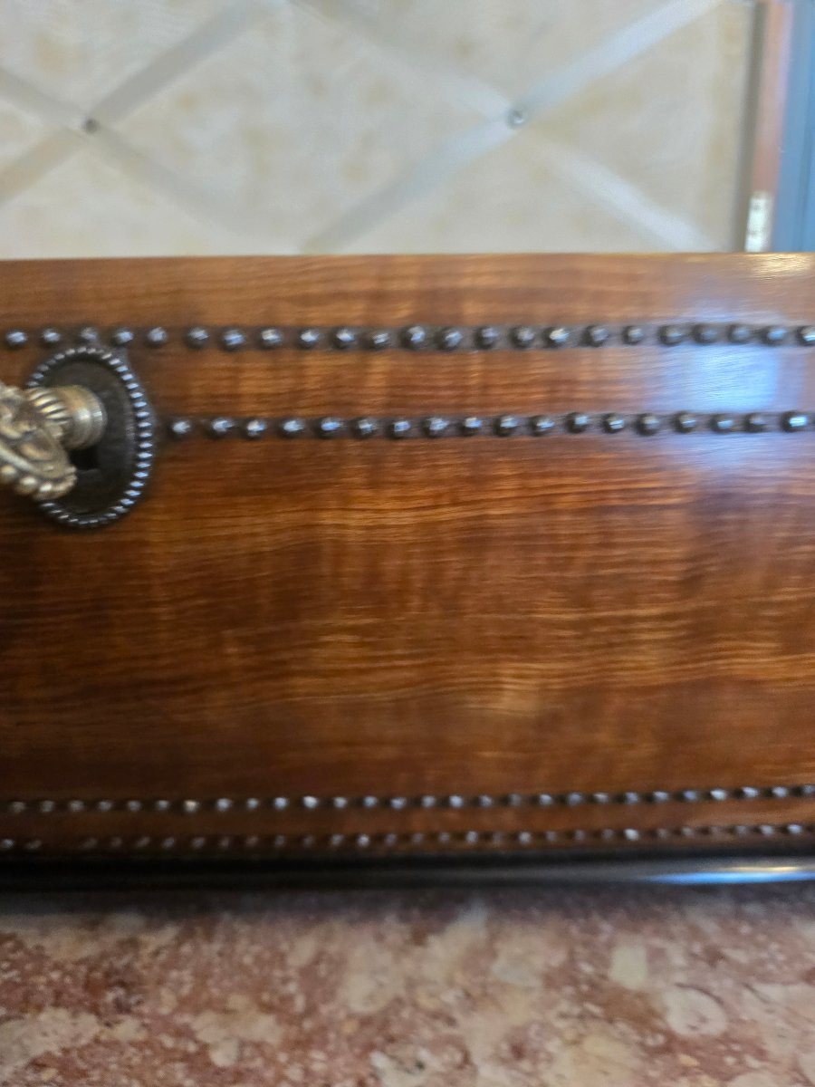 Santo Domingo Lemonwood Shawl Box. Restoration Period-photo-3