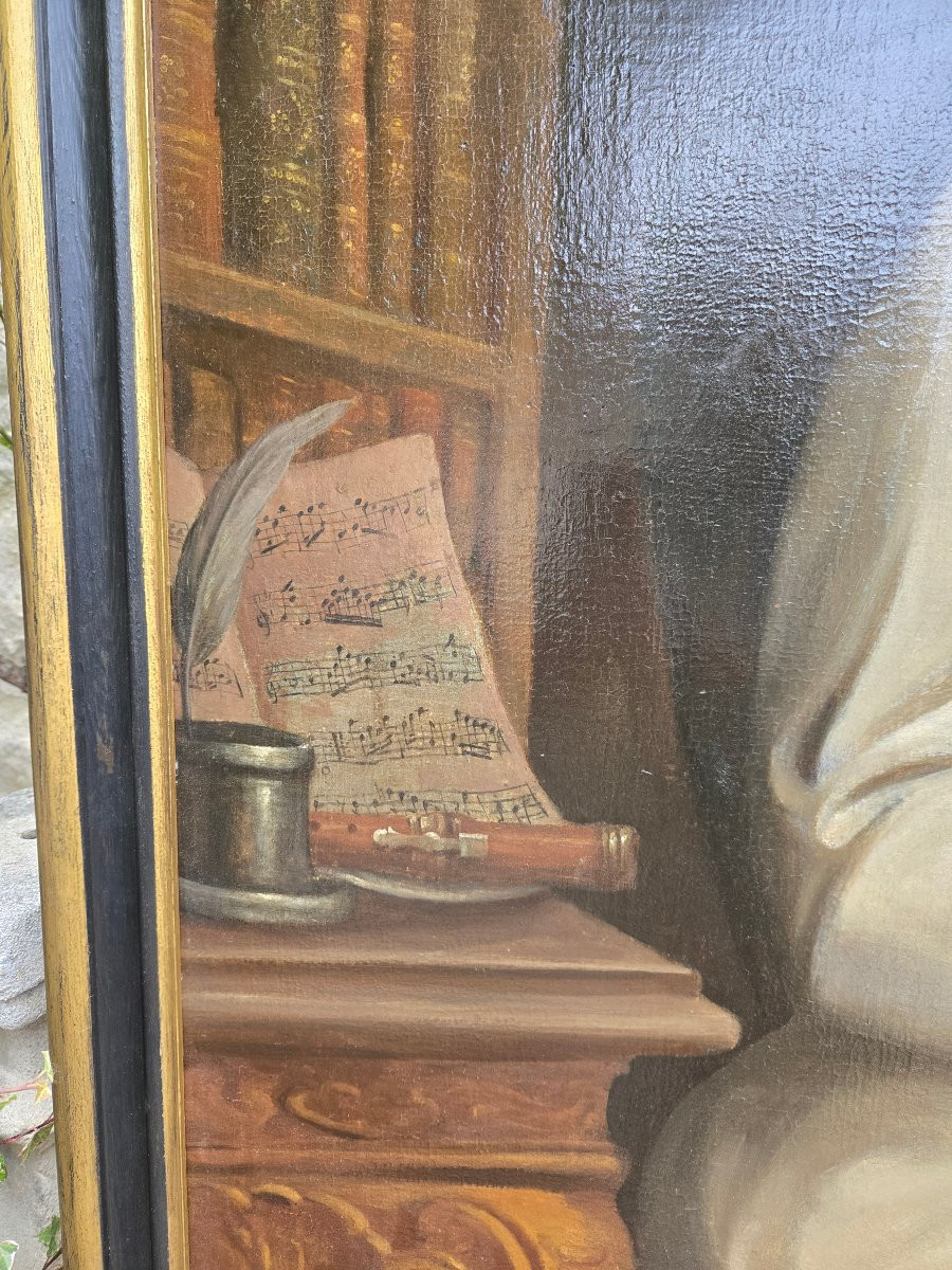 Portrait Of A Cistercian Monk Holding A Letter, Late 18th Century, Early 19th Century. -photo-4