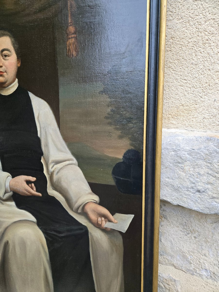 Portrait Of A Cistercian Monk Holding A Letter, Late 18th Century, Early 19th Century. -photo-1