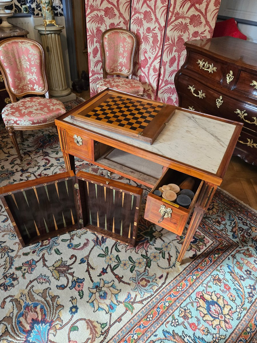 Table multiple de boudoir, travail parisien, époque Liuis XVI-photo-3