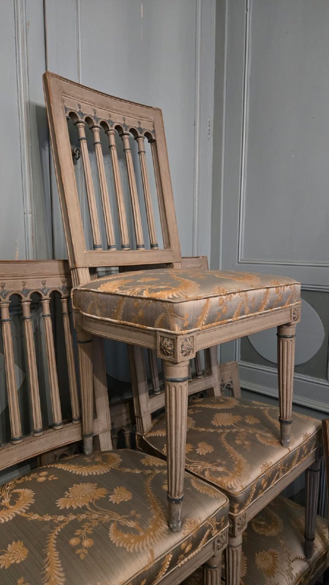 Set Of Eight Parisian Neoclassical Chairs — 18th Century. Paris, Circa 1785–1795 -photo-2