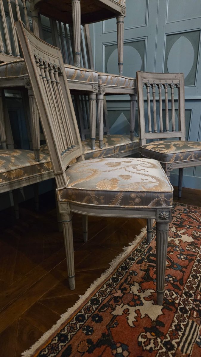 Set Of Eight Parisian Neoclassical Chairs — 18th Century. Paris, Circa 1785–1795 -photo-4
