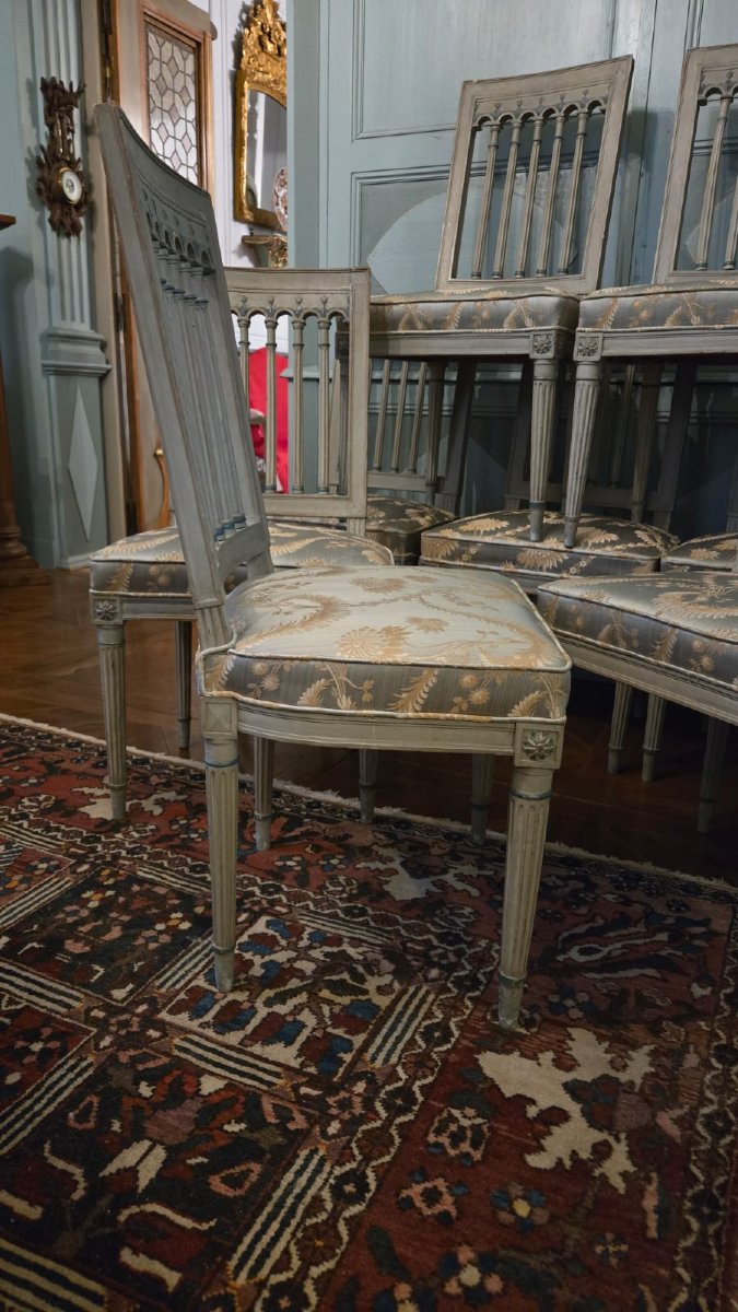 Set Of Eight Parisian Neoclassical Chairs — 18th Century. Paris, Circa 1785–1795 -photo-4