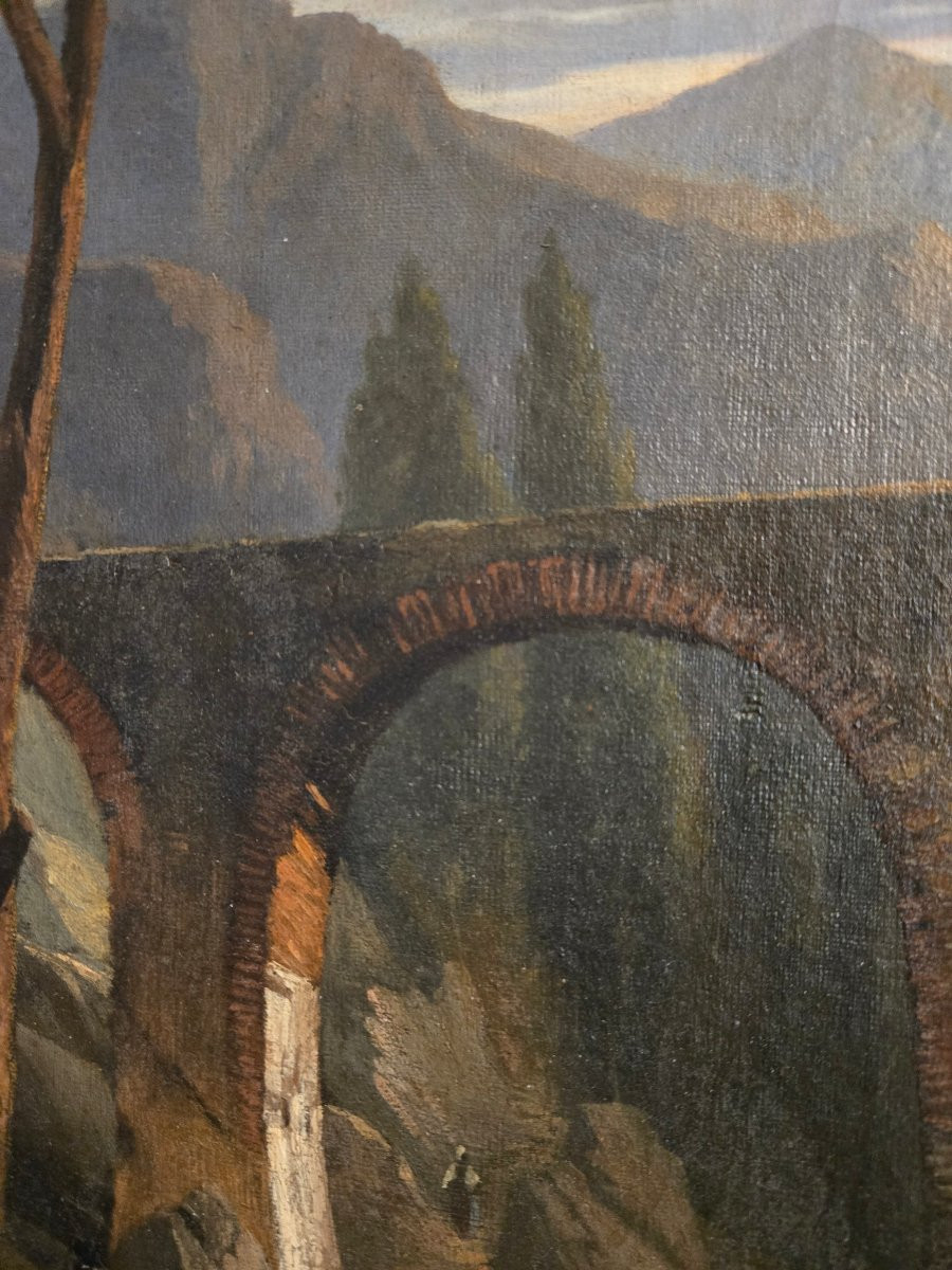 Italianate Landscape Circa 1840, Durand-ruel Gallery. -photo-3