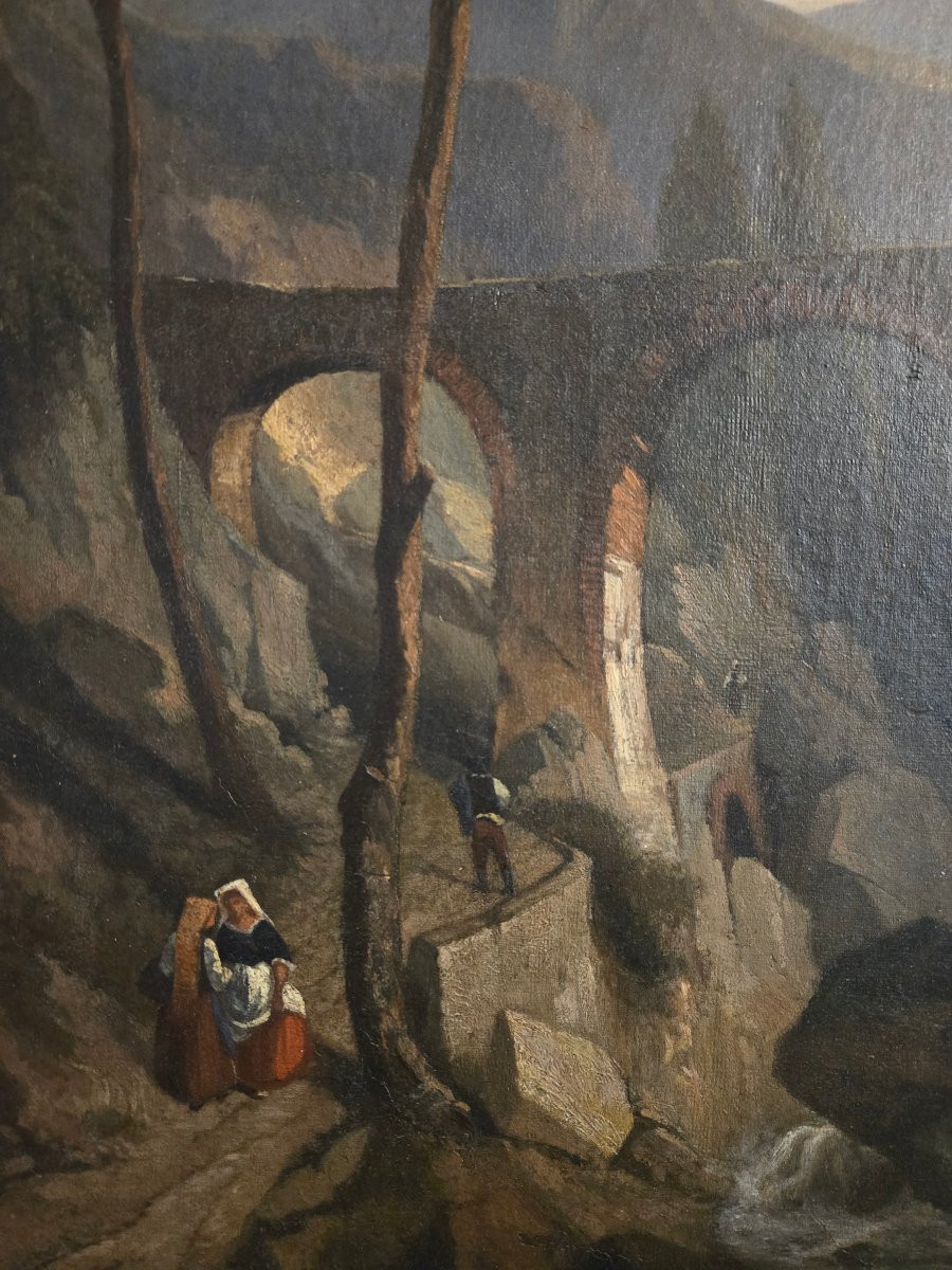 Italianate Landscape Circa 1840, Durand-ruel Gallery. -photo-2