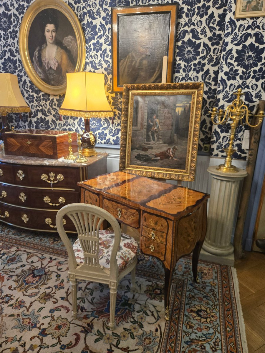 Coiffeuse de style Louis XV, Attribuée à André Mailfert (vers 1905–1925).  -photo-8