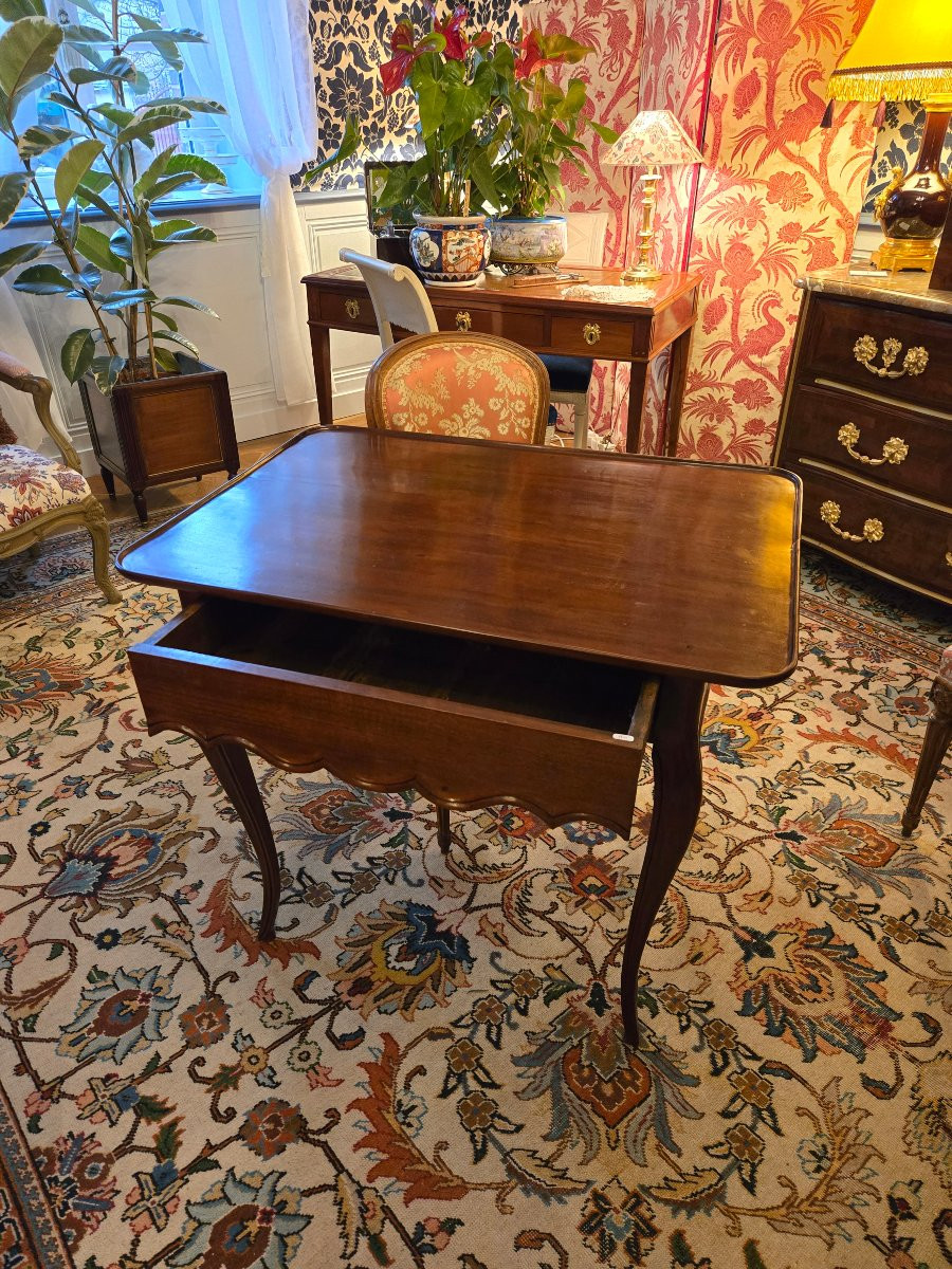 Mahogany Cabaret Table, Louis XV Period.-photo-2