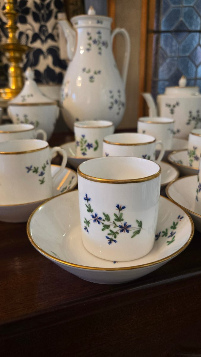 Nast, Paris – End Of The 18th Century Complete Litron Service With “barbeau” Decoration-photo-2