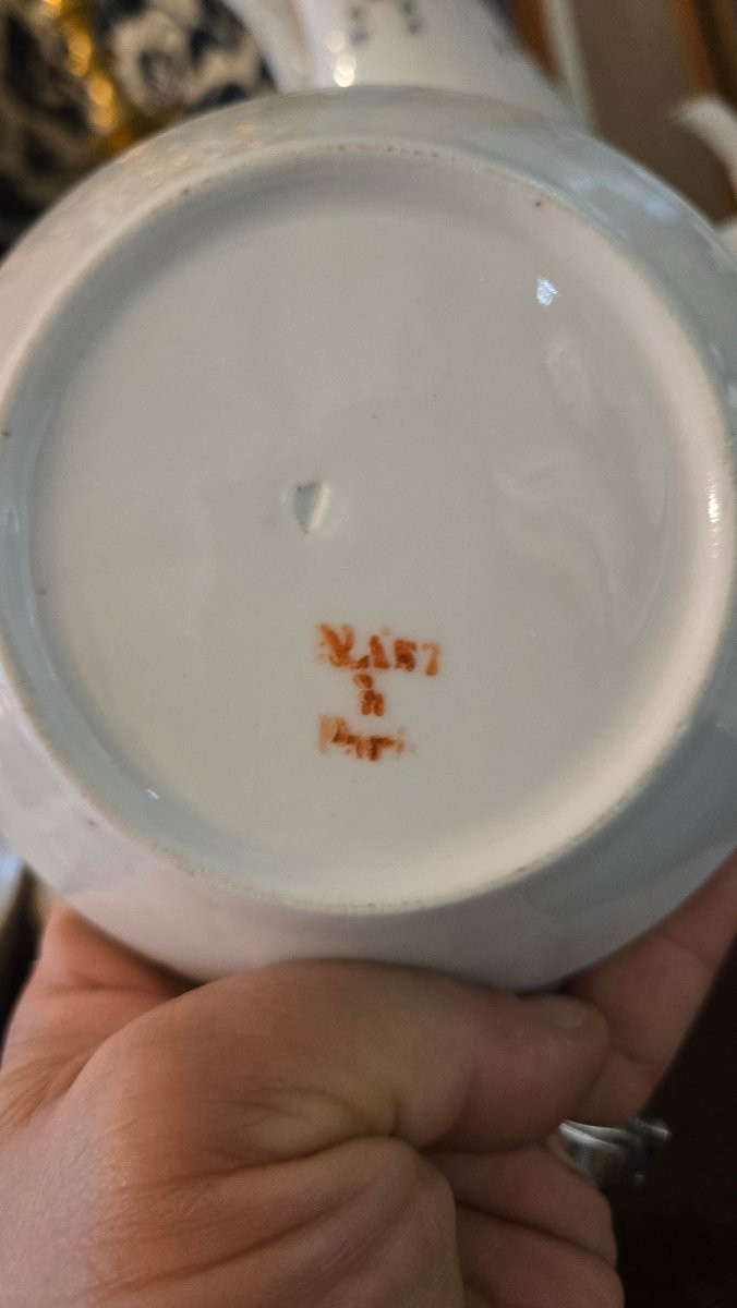 Nast, Paris – End Of The 18th Century Complete Litron Service With “barbeau” Decoration-photo-1