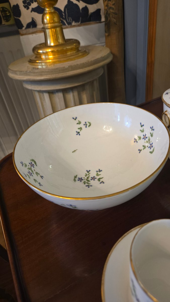 Nast, Paris – End Of The 18th Century Complete Litron Service With “barbeau” Decoration-photo-2