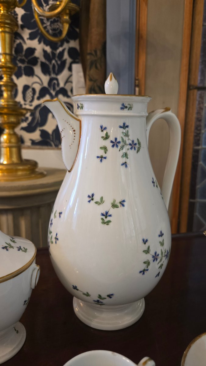 Nast, Paris – End Of The 18th Century Complete Litron Service With “barbeau” Decoration-photo-4