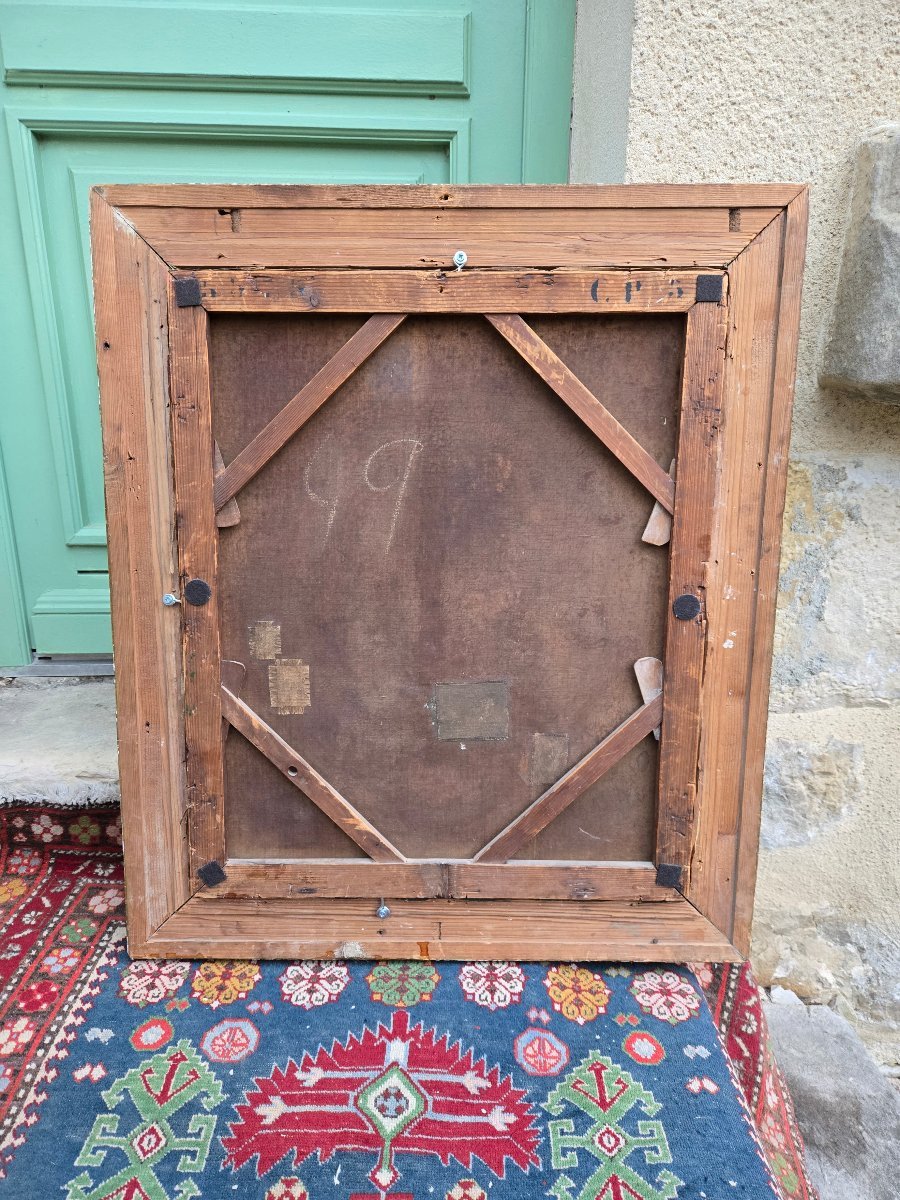 Ludovic Mouchot (1847–1893) – Gentleman Correcting A Troubadour – Oil On Canvas. -photo-5