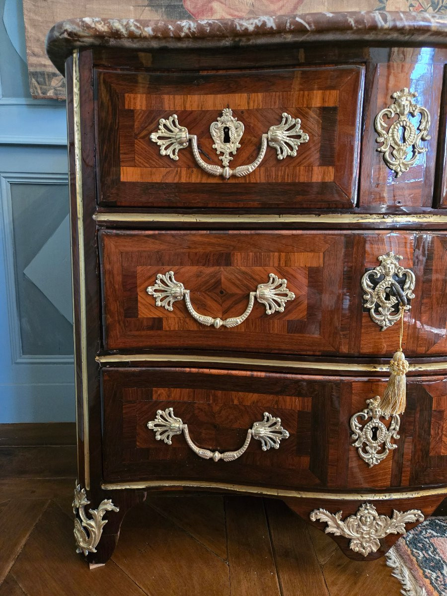 Regency Commode Stamped J.-c. Saunier, Paris, First Half Of The 18th Century-photo-2