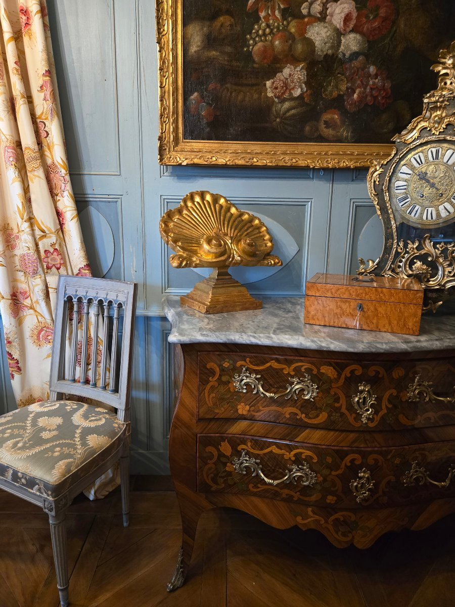 Hotel Lectern In Carved And Gilded Wood – Early 19th Century.-photo-3