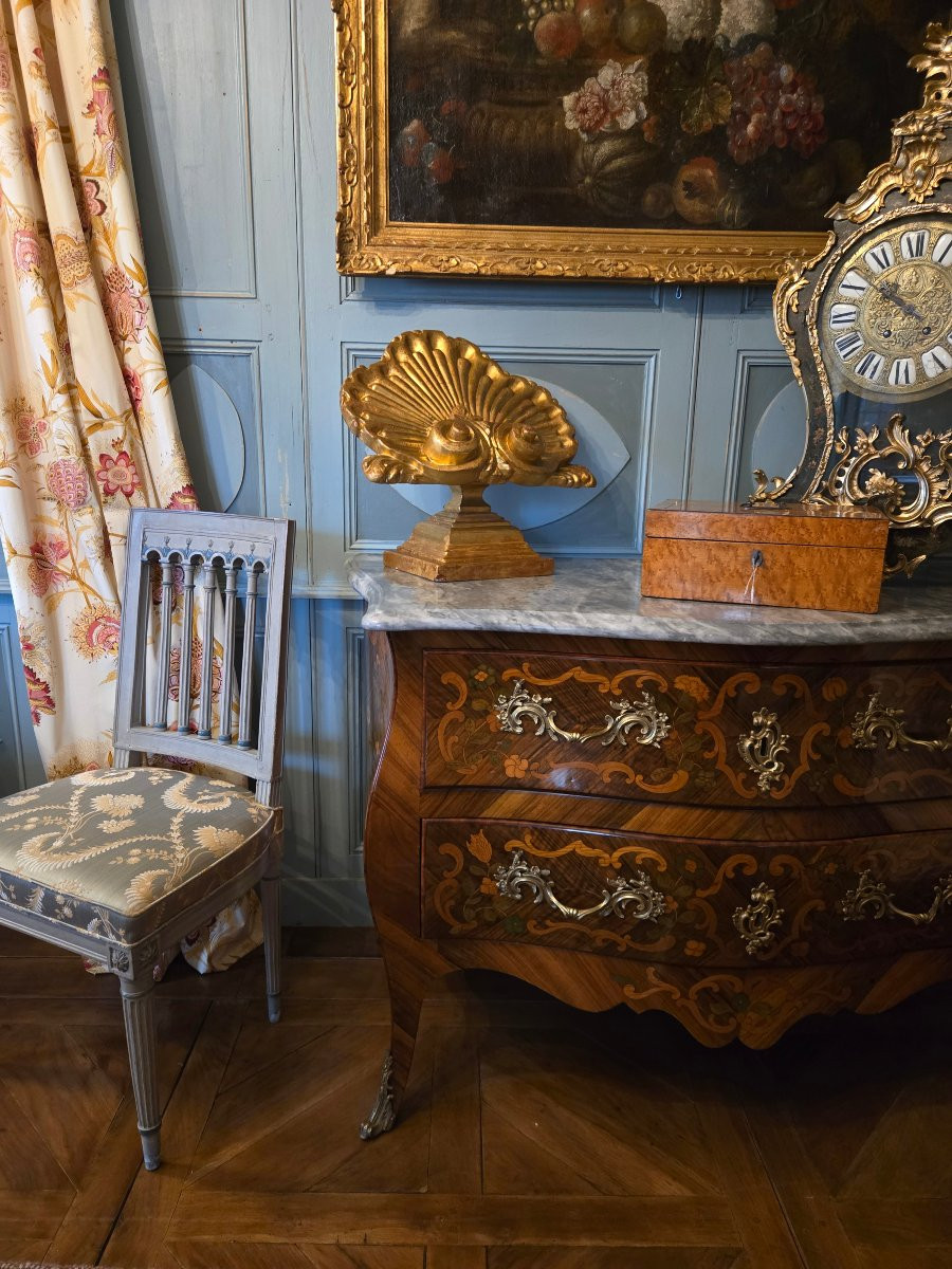 Hotel Lectern In Carved And Gilded Wood – Early 19th Century.-photo-6