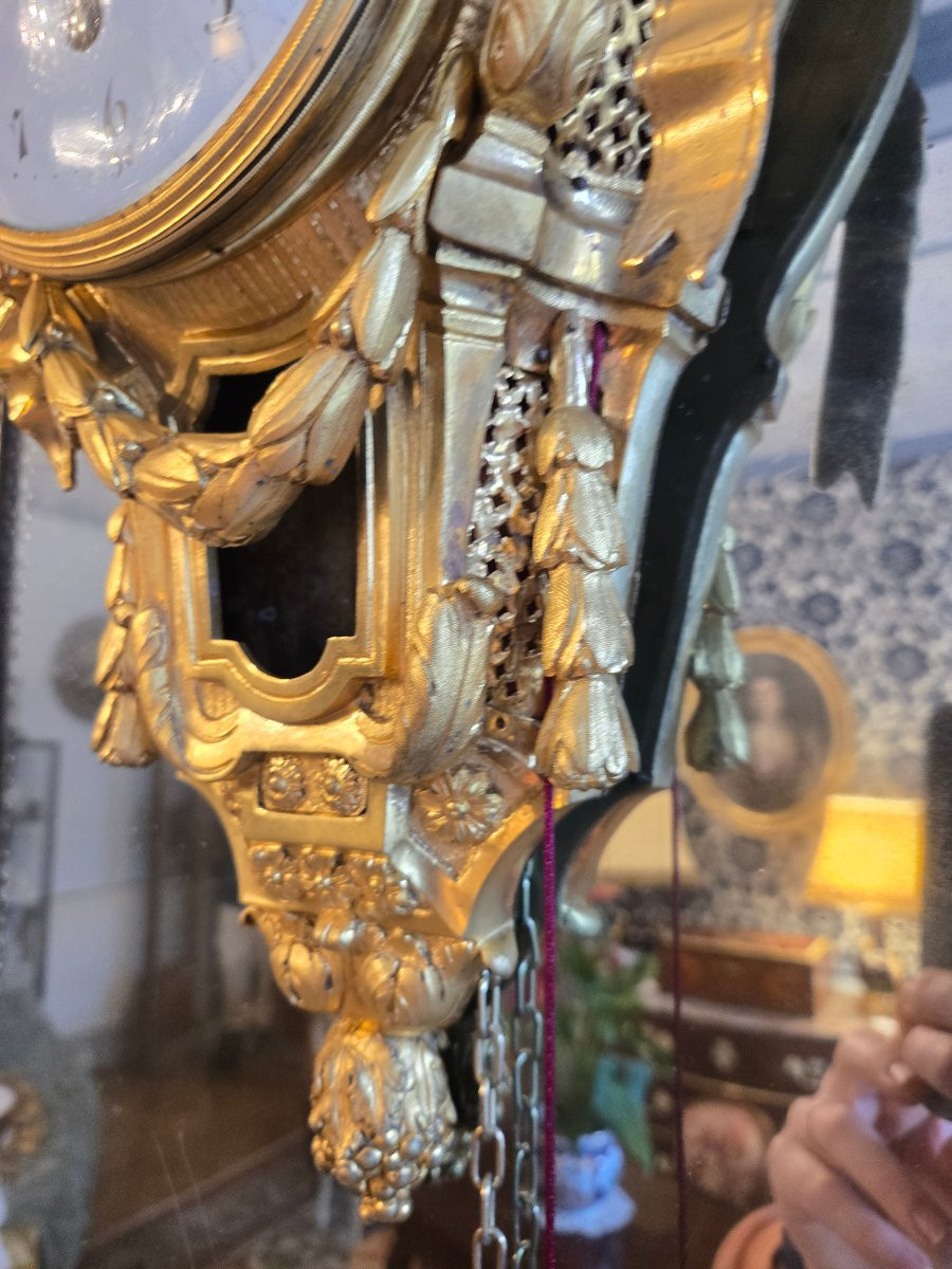 Louis XVI Period Alcove Clock With A Striking Mechanism On Demand.  -photo-4