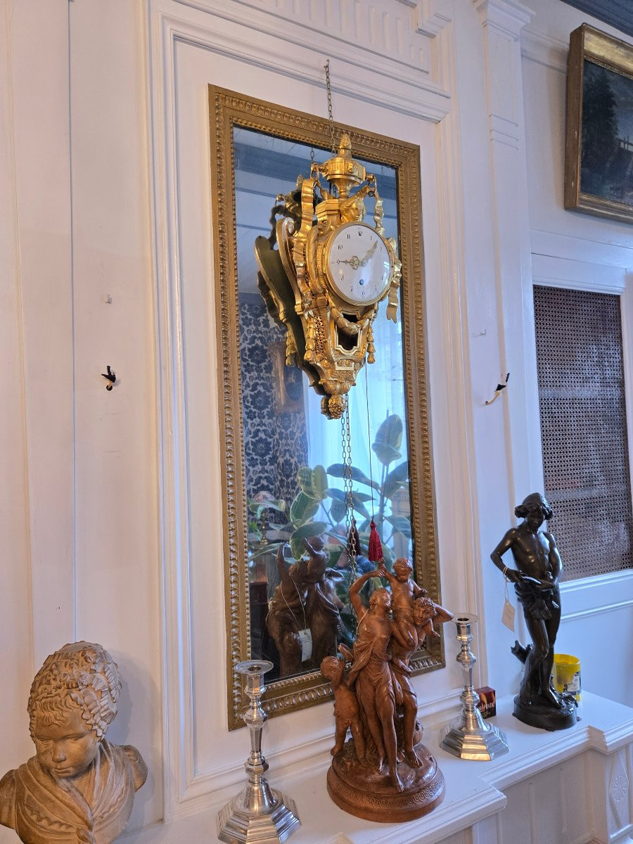 Louis XVI Period Alcove Clock With A Striking Mechanism On Demand.  -photo-4