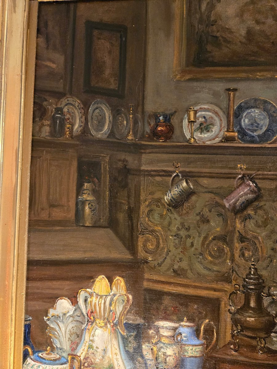 Interior Of An Antique Shop, Jean-baptiste Coene (1805–1850).  -photo-1