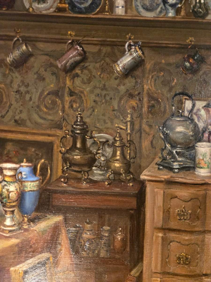 Interior Of An Antique Shop, Jean-baptiste Coene (1805–1850).  -photo-2