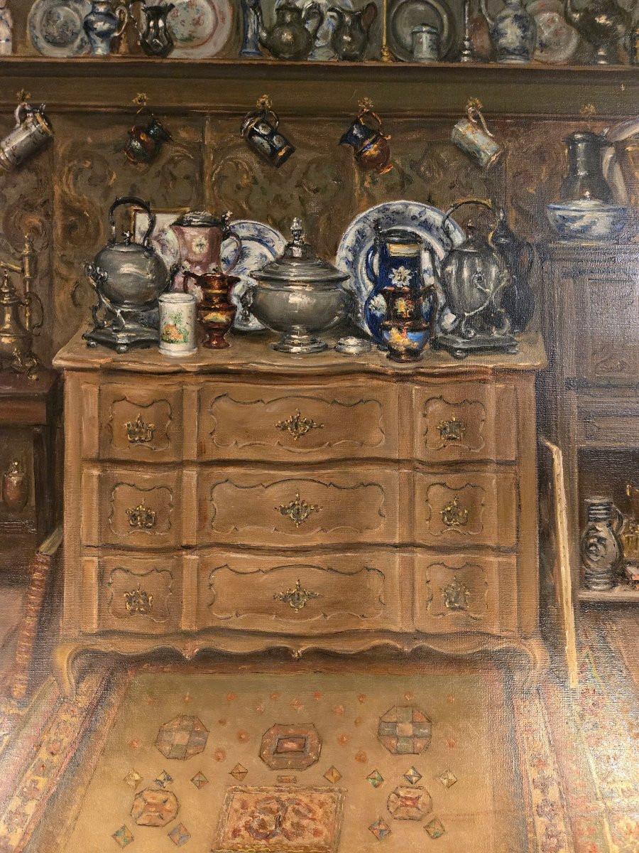 Interior Of An Antique Shop, Jean-baptiste Coene (1805–1850).  -photo-3