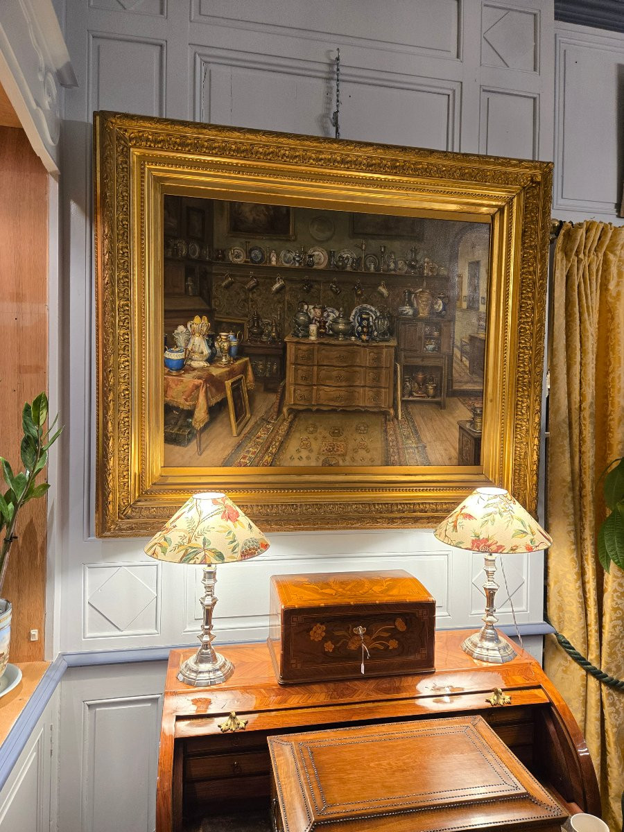 Interior Of An Antique Shop, Jean-baptiste Coene (1805–1850).  -photo-7