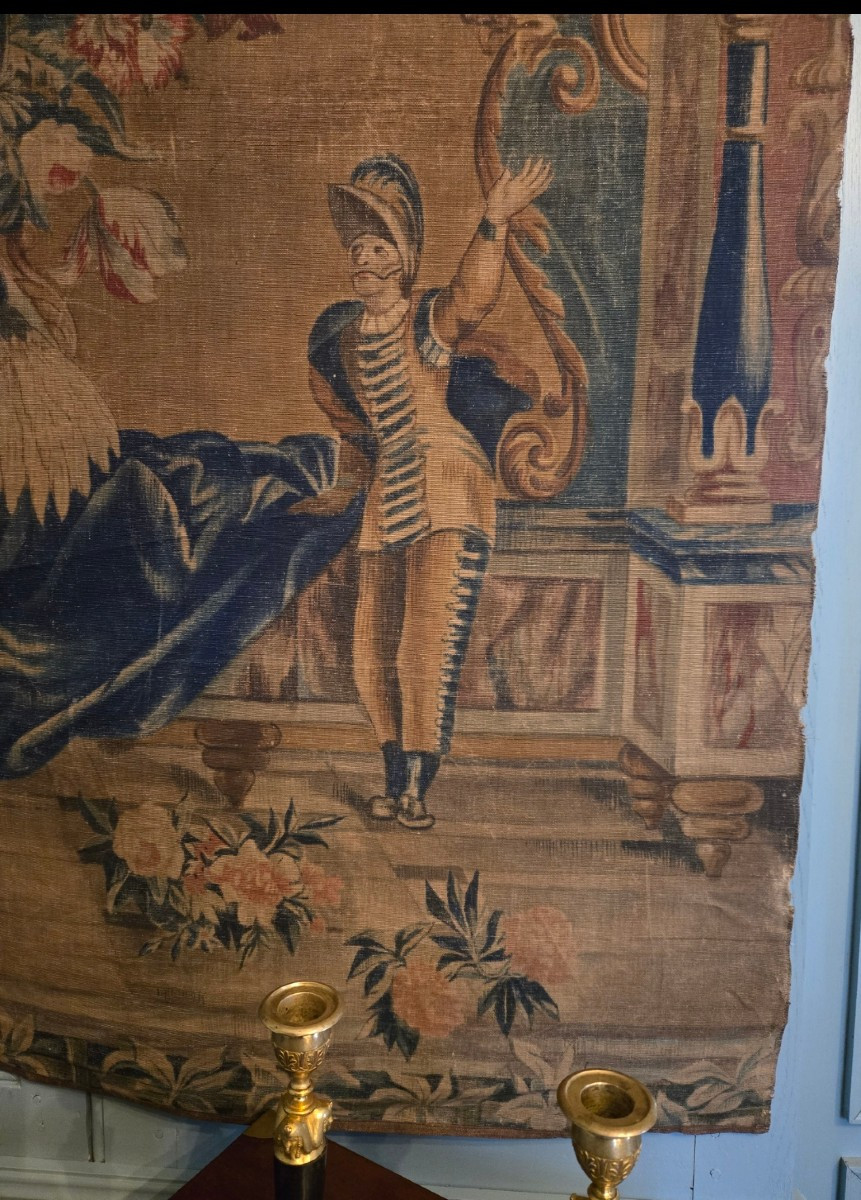 Grande toile peinte d’après Beauvais, France, XVIIIe siècle  -photo-2