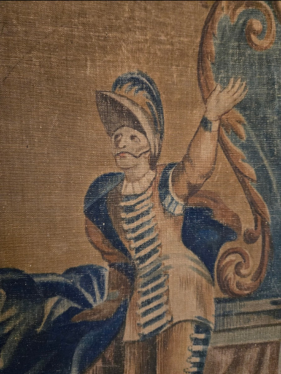 Grande toile peinte d’après Beauvais, France, XVIIIe siècle  -photo-3