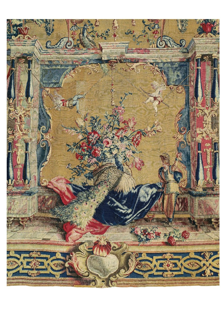 Grande toile peinte d’après Beauvais, France, XVIIIe siècle  -photo-5