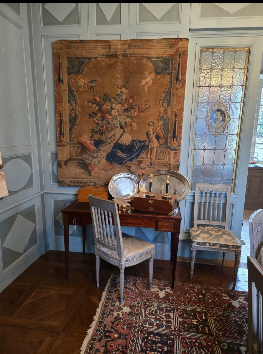 Grande toile peinte d’après Beauvais, France, XVIIIe siècle  -photo-7