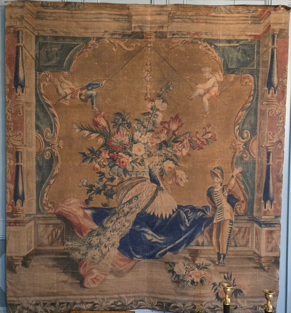 Grande toile peinte d’après Beauvais, France, XVIIIe siècle  