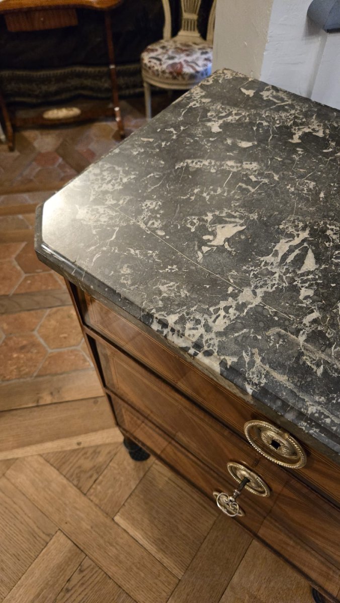 Commode d'Entredeux, Also Known As Demi-commode, From The Louis XVI Period.  -photo-1