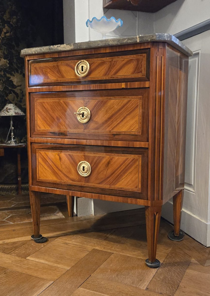 Commode d'Entredeux, Also Known As Demi-commode, From The Louis XVI Period.  