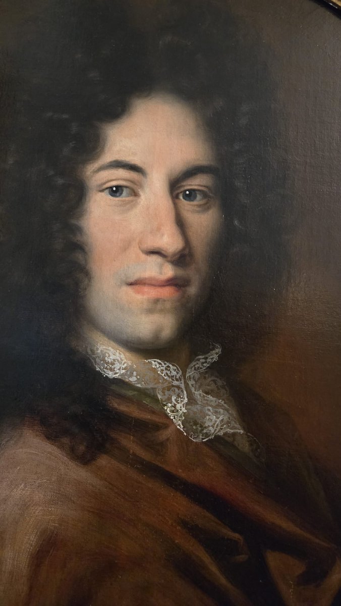 Elegant Portrait Of A Man – French School, Late 17th Century. -photo-5